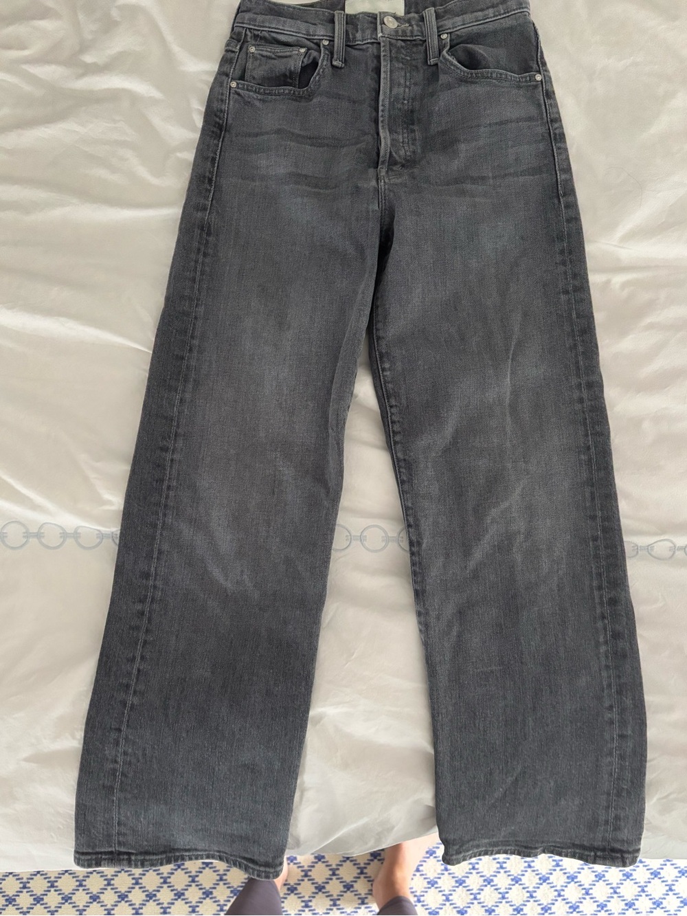 Mother The Rambler Ankle Length Black-Grey Jeans